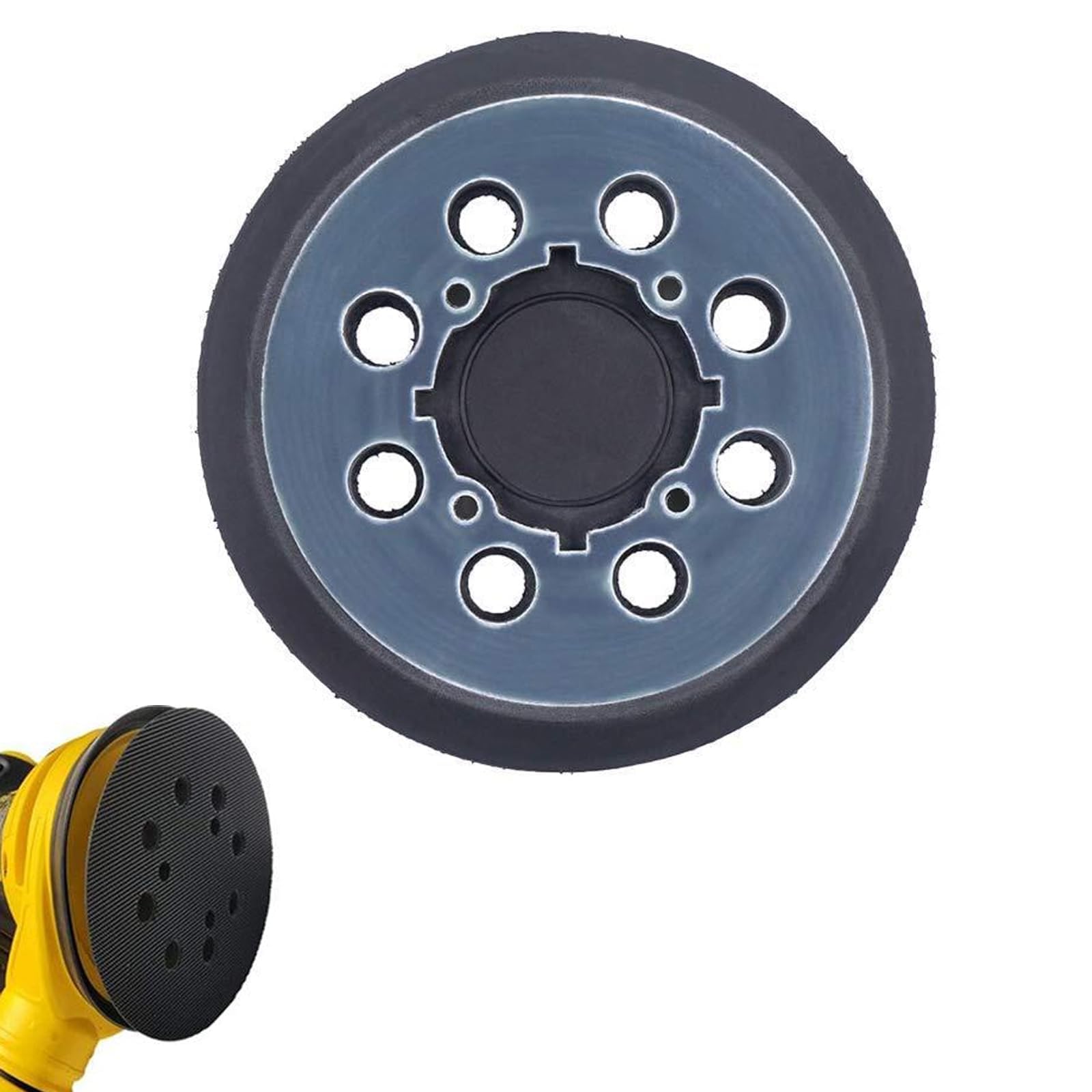 GVSS 1 x Sanding Pad for DeWalt, 5 Inch 8 Holes Sanding Pad Suitable for DeWalt DWE6423 6423K DWE6421 6421K DCW210B, Replacement Sanding Pad for DeWalt, Gear, 125 mm