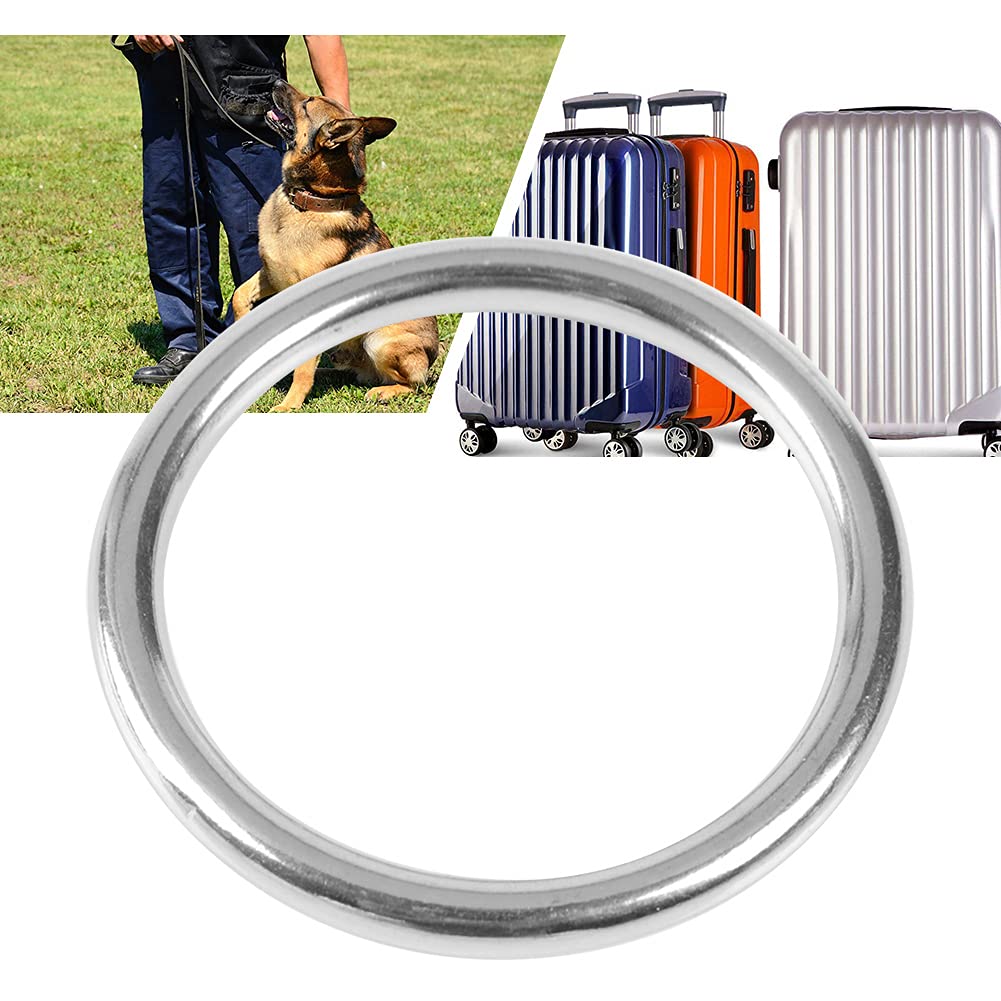 304 Stainless Steel O-Rings,Welded Round O-Ring,25/30/35/40/45/50mm Inside Diameter Metal Round Rings for Camping Belt, Dog Leashes, Hardware(Wire diameter 5mm*Inner diameter 35mm)