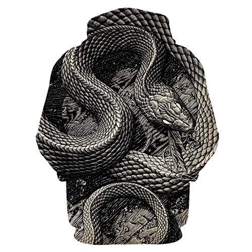 61jc3vXAHLL 3D Sudadera Con Capucha,Sudadera Con Capucha Unisex Creativa Sudadera Con Estampado De Serpiente En Blanco Y Negro… 3D Sudadera Con Capucha,Sudadera Con Capucha Unisex Creativa Sudadera Con Estampado De Serpiente En Blanco Y Negro… - Imagen 3
