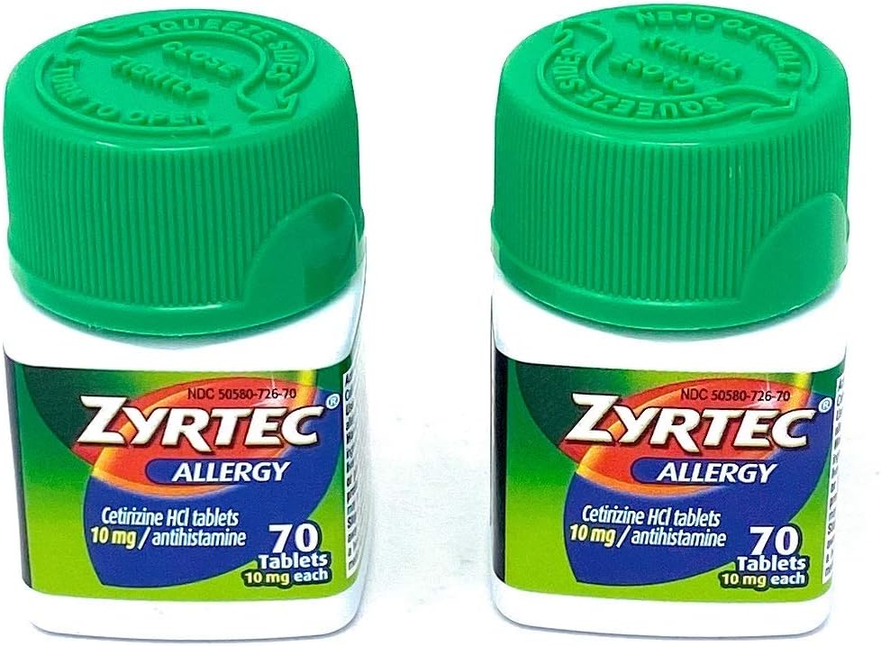 Zyrtec Allergy Relief Tablets, 140 Count: Health & Personal Care