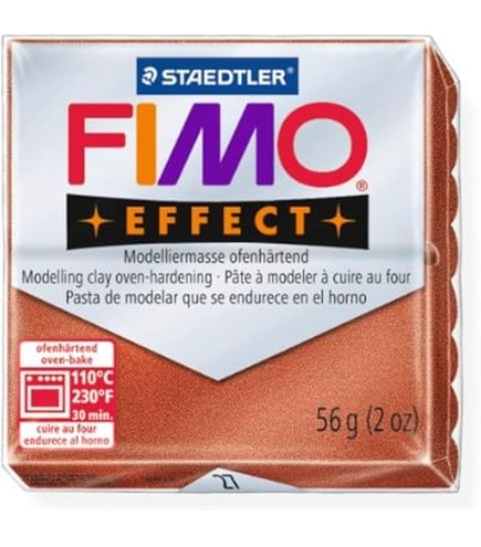 FIMO Pâte à modeler au four polymère Soft and Effect - 57 g - Lot de 6 FIMO Pâte à modeler au four polymère Soft and Effect - 57 g - Lot de 6