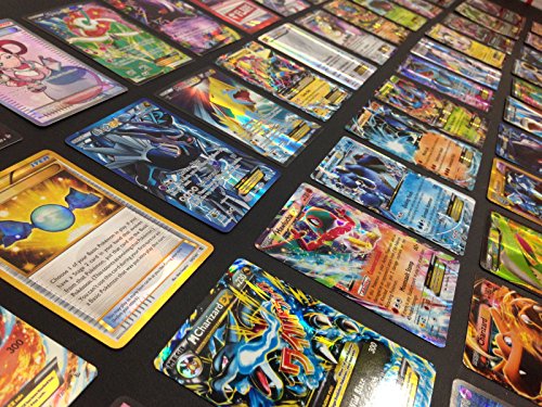 100 Pokemon Card Lot with 1 Bonus Pokemon Ex, Mega Ex, or Full Art Card