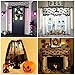 OurWarm 18 x 60 Inch Halloween Black Lace Lamp Shade Cover with Ribbon, 3 in 1 Black Spider Lamp Shade Covers for Halloween Decorations