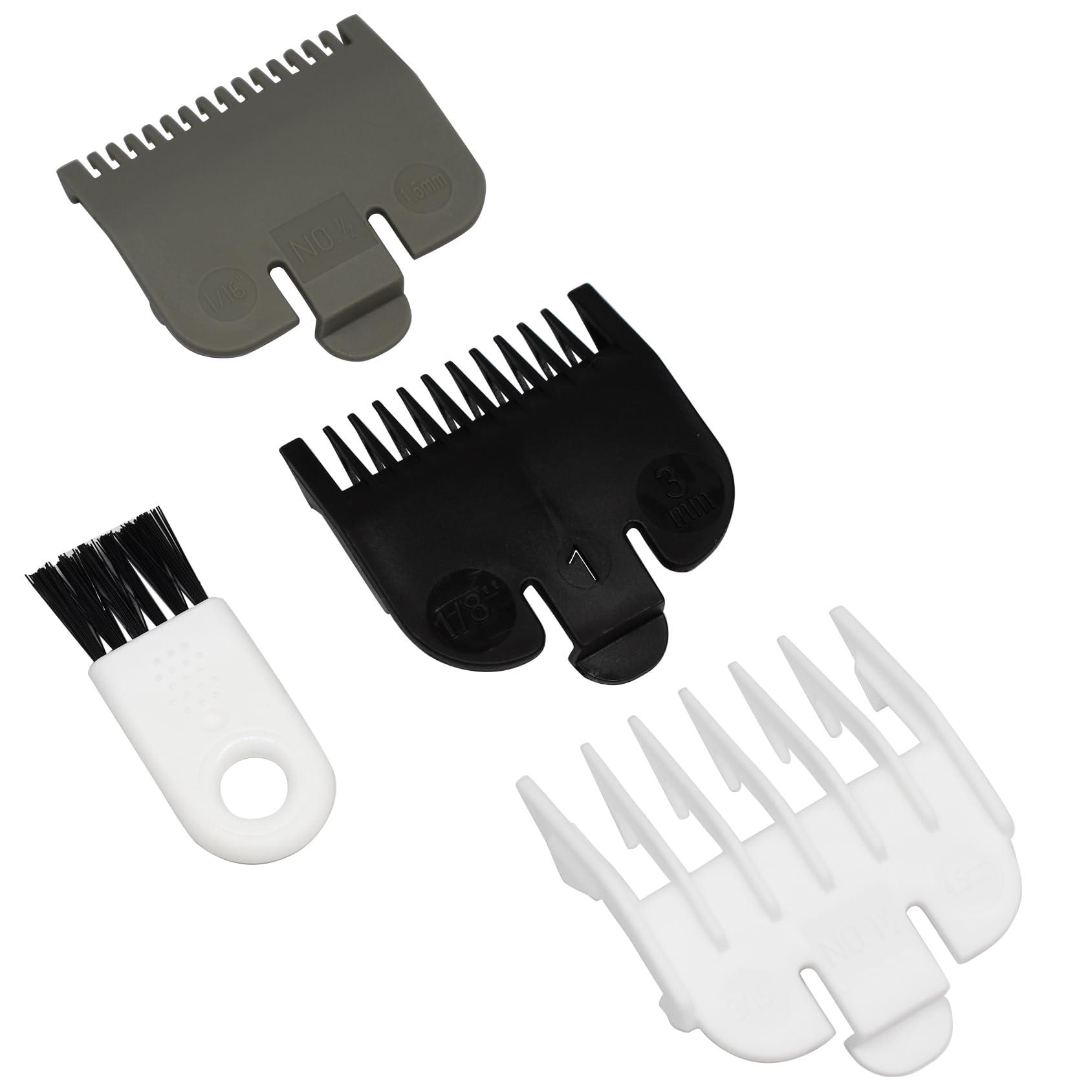 Professional Hair Clipper Attachment Combs Set, Guard Guide Combs Compatible with Wahl Standard Full-Sized Magic Clip Super Taper 8148/8504/1919/8591 Hair Clippers (3)