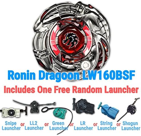 Bey Zero G Ronin Dragoon LW160BSF BBG-16 Shogun Steel w/Free Bonus Launcher