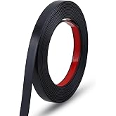 Gaahing 196.8" x 0.5" Matte Black Molding &amp; Wall Trim, Flexible Peel and Stick Decorative Strip for Tile, Mirror, Ceiling, Floor, Panel, Cabinet