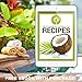 Fractionated Coconut Oil - Pure USA Expeller Cold Pressed & Hexane Free - Best Therapeutic Grade Carrier Oil for Essential Oils Aromatherapy & Massage - Food Grade MCT - 12 Ellie's Recipes (16 oz)