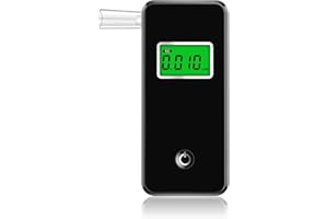 Breathalyzer,Professional-Grade Alcohol Tester with LCD Display,High-Accurate Alcohol Tester with Environment Temperature and