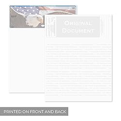 Soaring Eagle Blank Computer Checks / 8.5" x