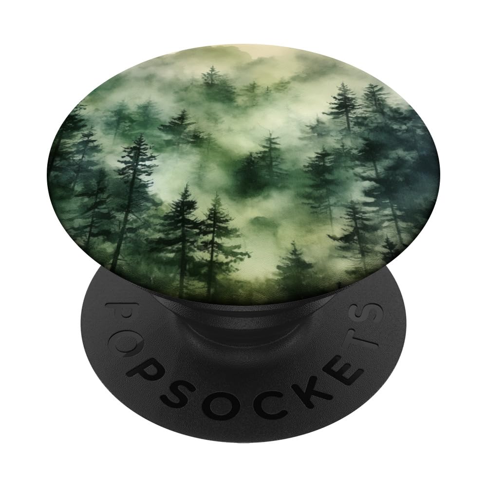 Watercolor Lush Forest Green PopSockets Swappable PopGrip