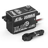 AGFRC A53BULW 34KG 16.8V Waterproof Low-Profile RC Servo | 0.08Sec Speed, 16.8V Direct Power, Brushless Motor, Programmable, Full Metal Gears, Fits 1/10 1/8 RC Cars