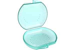 Retainer Case, ARGOMAX Aligner Case, Braces Box, 1 Piece Orthodontic Box (Cyan).