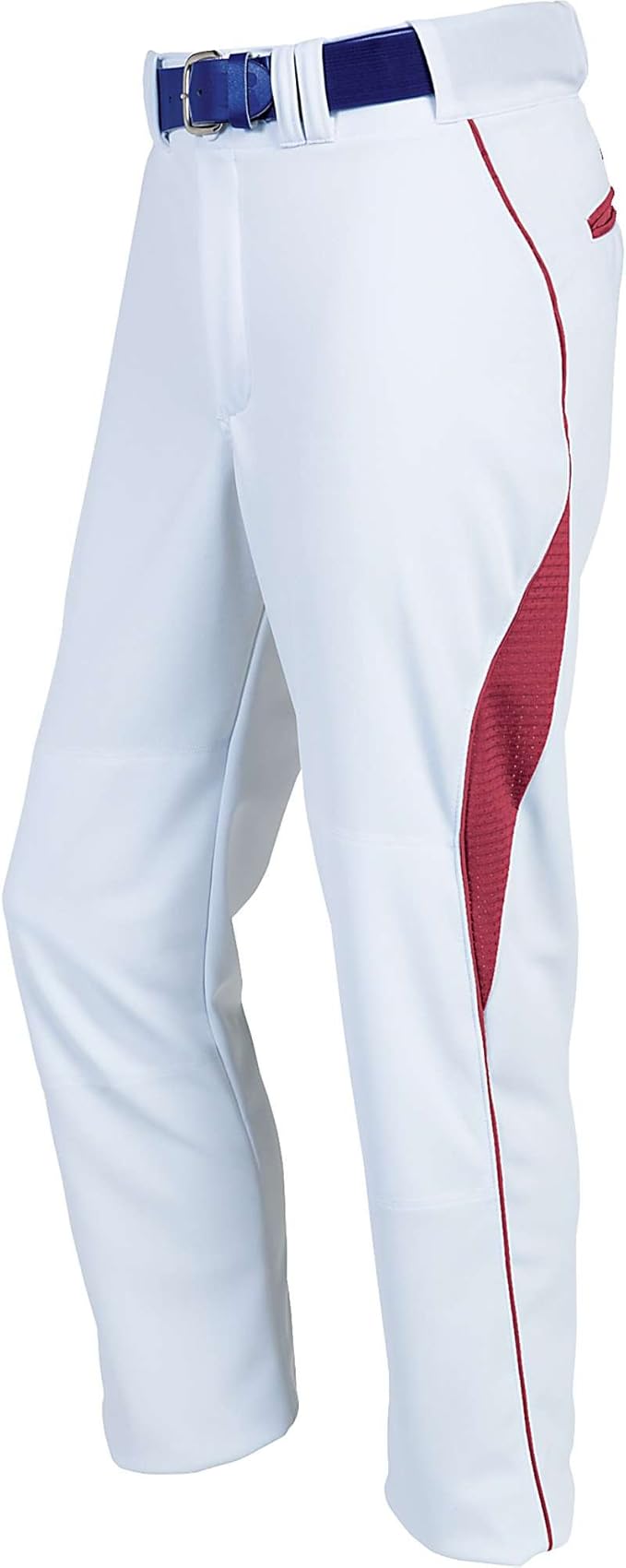 Russell Mens Deluxe Relaxed Fit Baseball Pants White/Red