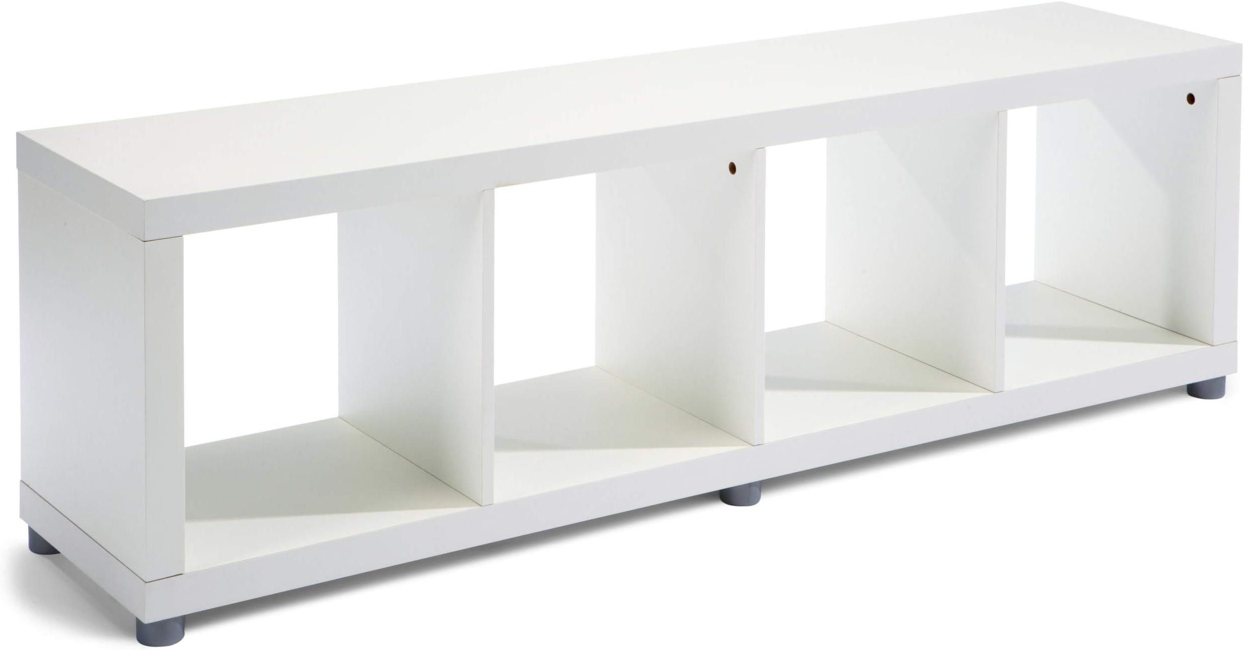 Zeller 13901 154 x 35 x 44 cm Partition Shelf 4 Compartment, White