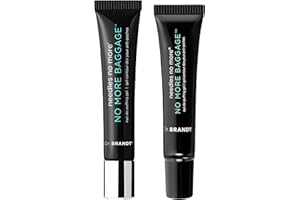 DR. BRANDT SKINCARE Dr. Brandt Needles No More, No More Baggage Bundle - Minimizes Under-Eye Bags, Puffiness & Dark Circles - Full (0.5 oz) + Travel Size (0.25 oz)