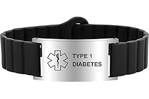 PMORMYY Medical Alert Bracelet for Women Men, Adjustable Waterproof Medical Alert ID Wristband for Diabetic D.N.R Epilepsy Pacemaker