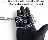 RSE Heavy Duty Galvanised Steel Chain 3mm 1.5m for Gate Bike Lock Fence view 4