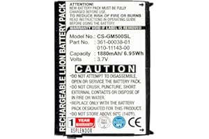 XSPLENDOR XSP Replacement Battery for Nuvi 500, Nuni 550, Zumo 600, Zumo 650, Zumo 660, Nuvi 510, Aera 500, Aera 550, Zumo 220, Zumo 660LM Part NO 010-11143-00 361-00038-01 Parts Battery Batteries
