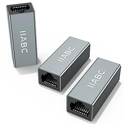 RJ45 Coupler, IIABC Ethernet Coupler 3 Pack, in