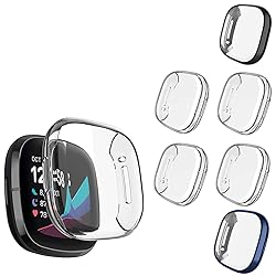 6 Pack Case Compatible with Fitbit Sense/Fitbit