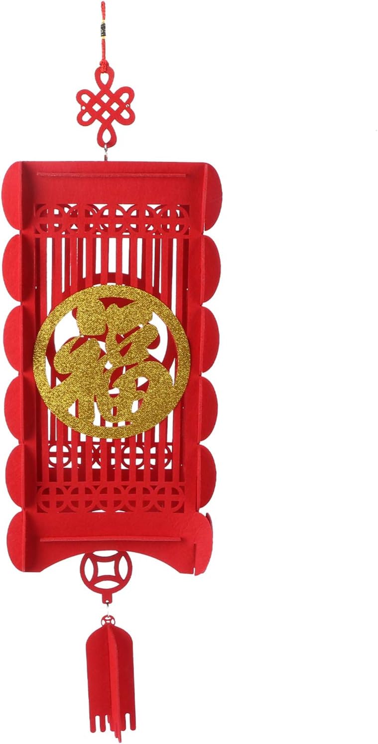 OSALADI Chinese Festival Lanterns Creative Chic Felt Cloth