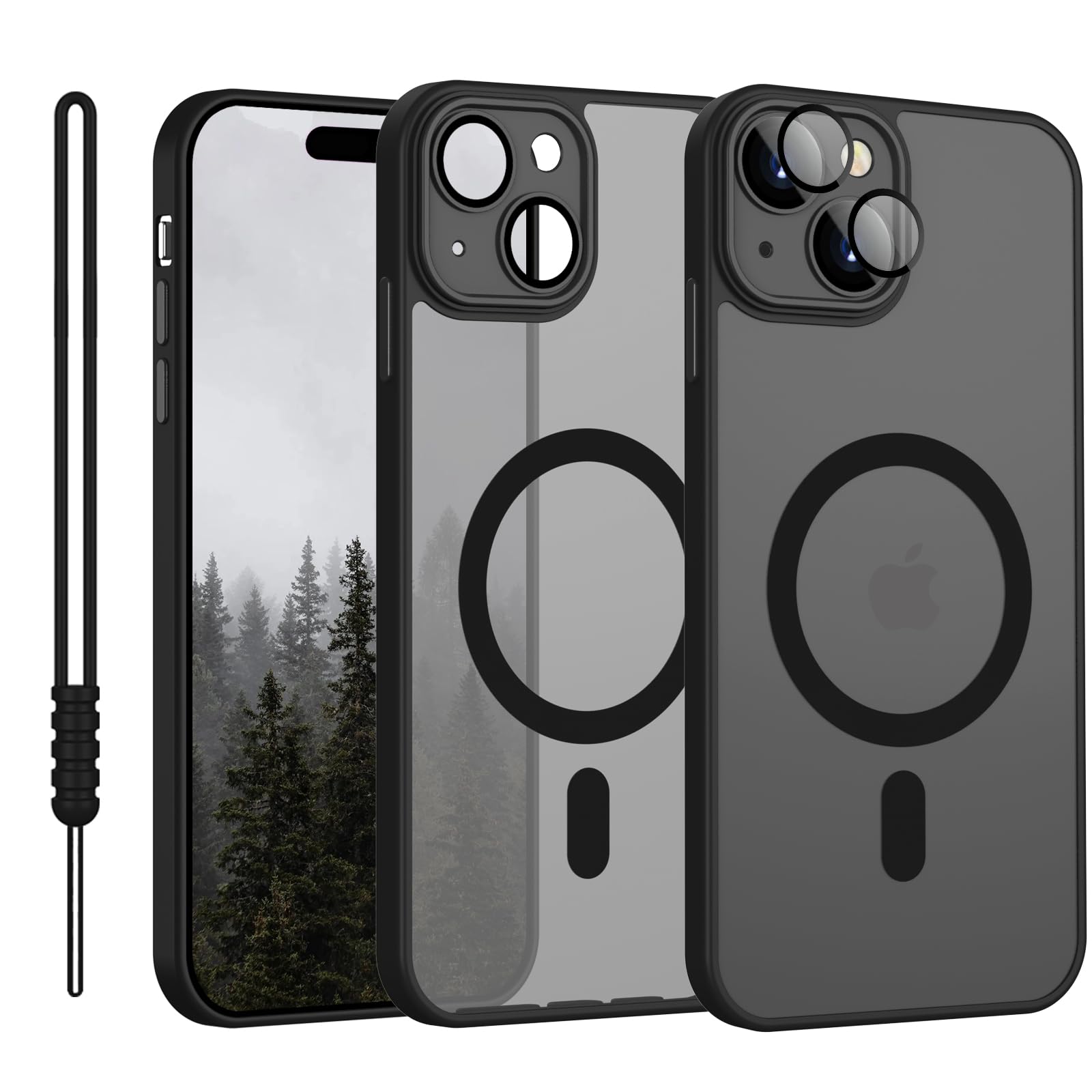 YUANDMI Case for iPhone 14 Plus 6.7 Black — image 1