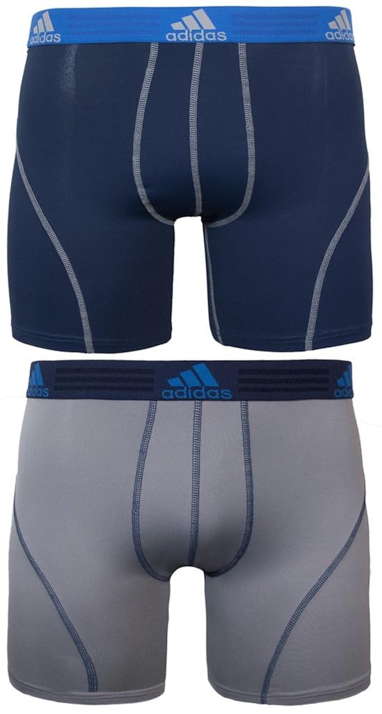 adidas Men's Sport Performance Climalite Boxer Brief Underwear (2 Pack