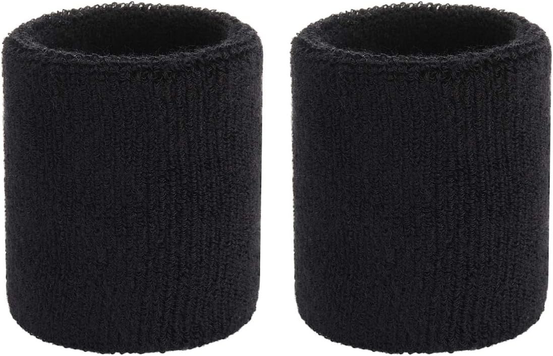 3 Paar Schweißbänder Handgelenk 8cm - Sportwristbands Grün Für Fitness & Laufen