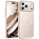 TOCOL for iPhone 17 Pro Max Case, Compatible with MagSafe, Desert | Built-in Magnets, Full Camera &amp; Military-Grade Protection, Anti-Slip Shockproof Translucent Matte Back Phone Cover