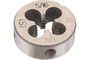Utoolmart 5/16-18 UNC Round Die, Machine Thread Right Hand Threading Die, Alloy Tool Steel