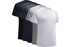 BALENNZ Workout Shirts for Men, Moisture Wicking Quick Dry Active Athletic Men's Gym Performance T Shirts