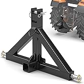 3 Point Trailer Hitch Receiver Quick Hitch Compatible Category 1 Tractors, Heavy Duty Tractor Drawbar Hitch Adapter Compatible with BX, Kubota, John Deere, NorTrac, Kioti, Yanmar