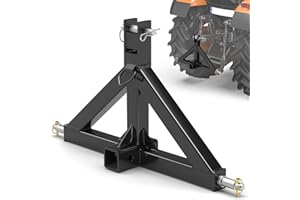 3 Point Trailer Hitch Receiver Quick Hitch Compatible Category 1 Tractors, Heavy Duty Tractor Drawbar Hitch Adapter Compatibl