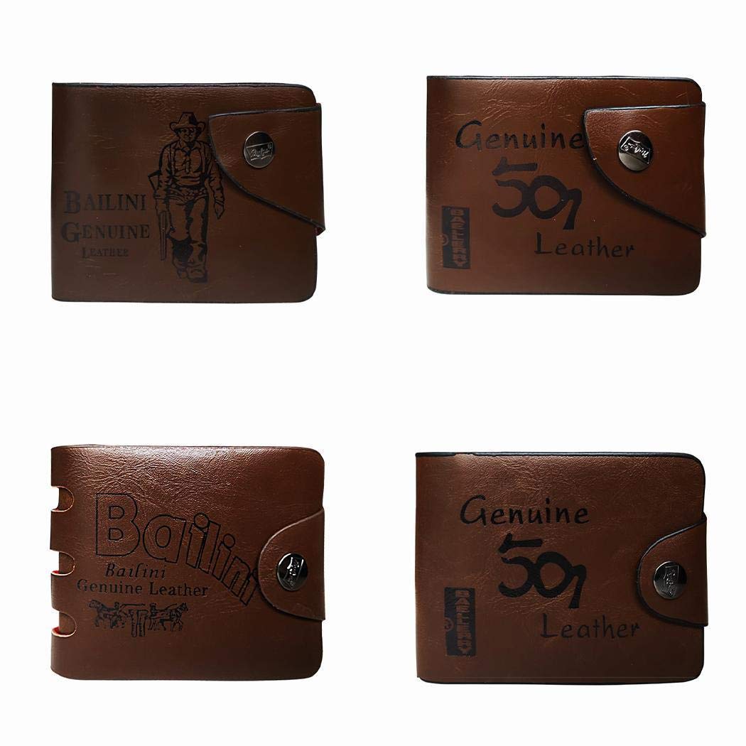 Porta Tarjetas de Crédito Cartera Hombre Cuero Sintético Billetera
