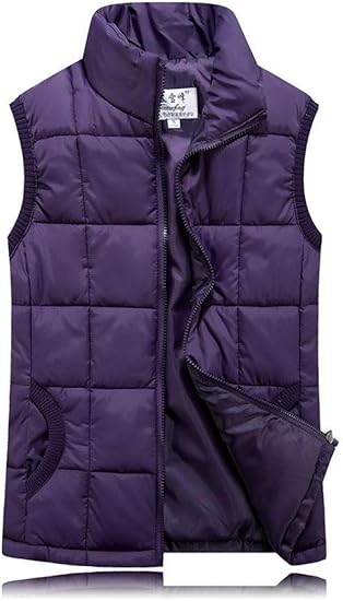 doudoune sans manche violette