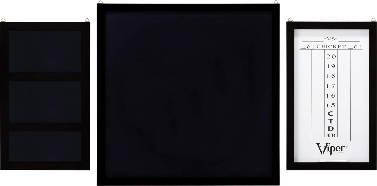 Viper Championship Wood Framed Dartboard Backboard Set, Mahogany Finish Black, 29“L x29“W x 1“H : Dart Backboards : Sports & Outdoors