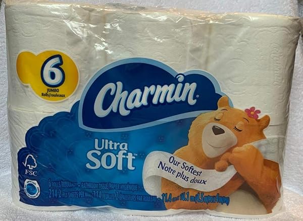 CHARMIN ULTRA SOFT BATHROOM TISSUE 6 JUMBO ROLLS