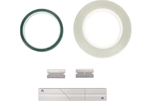 CNC Aluminum 1/4 Inch Tape Splicing Block Kit, Professional Studio Grade Reel to Reel Cassette Repair Tool with Splicing Tape