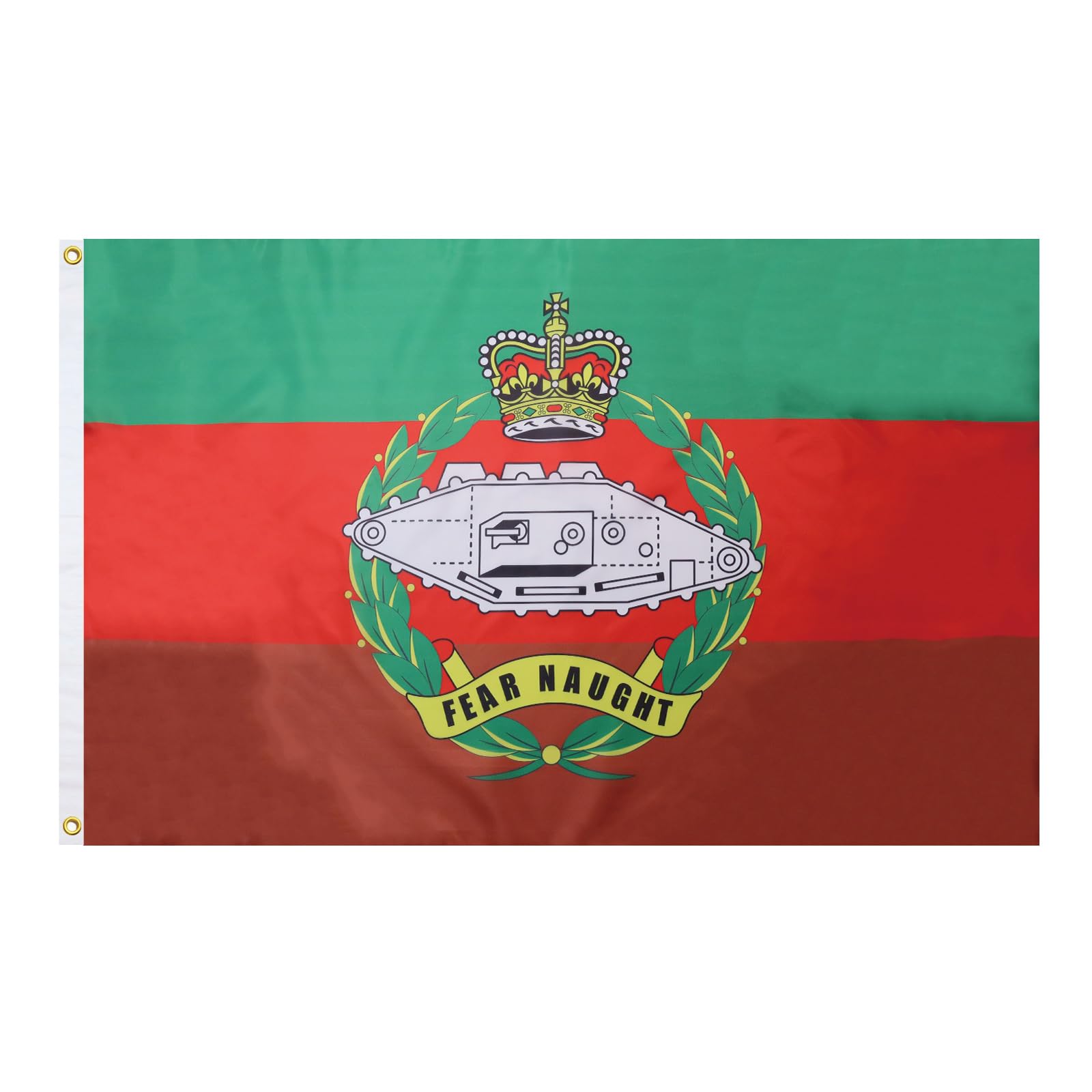 AZ FLAG - United Kingdom Royal Tank Regiment Flag - 2x3 Ft - 100D Polyester British Army Banner with Two Metal Grommets - Fade Resistant - Vivid Colors - 2' x 3' Feet - 90x60 Cm
