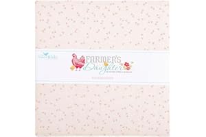 Riley Blake Farmer’s Daughter 10” Background Stacker by Lori Holt of Bee in My Bonnet | 42 Precut Squares | Quilting Cotton B