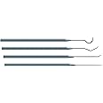Moody Tools 55-1784 10mil Precision Probe Set, 4-Piece: Straight, Hook, Single and Triple Bend Tips