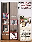 Magnetic Screen Door By TradeGear Fits Full Frame Door Openings Up To 38