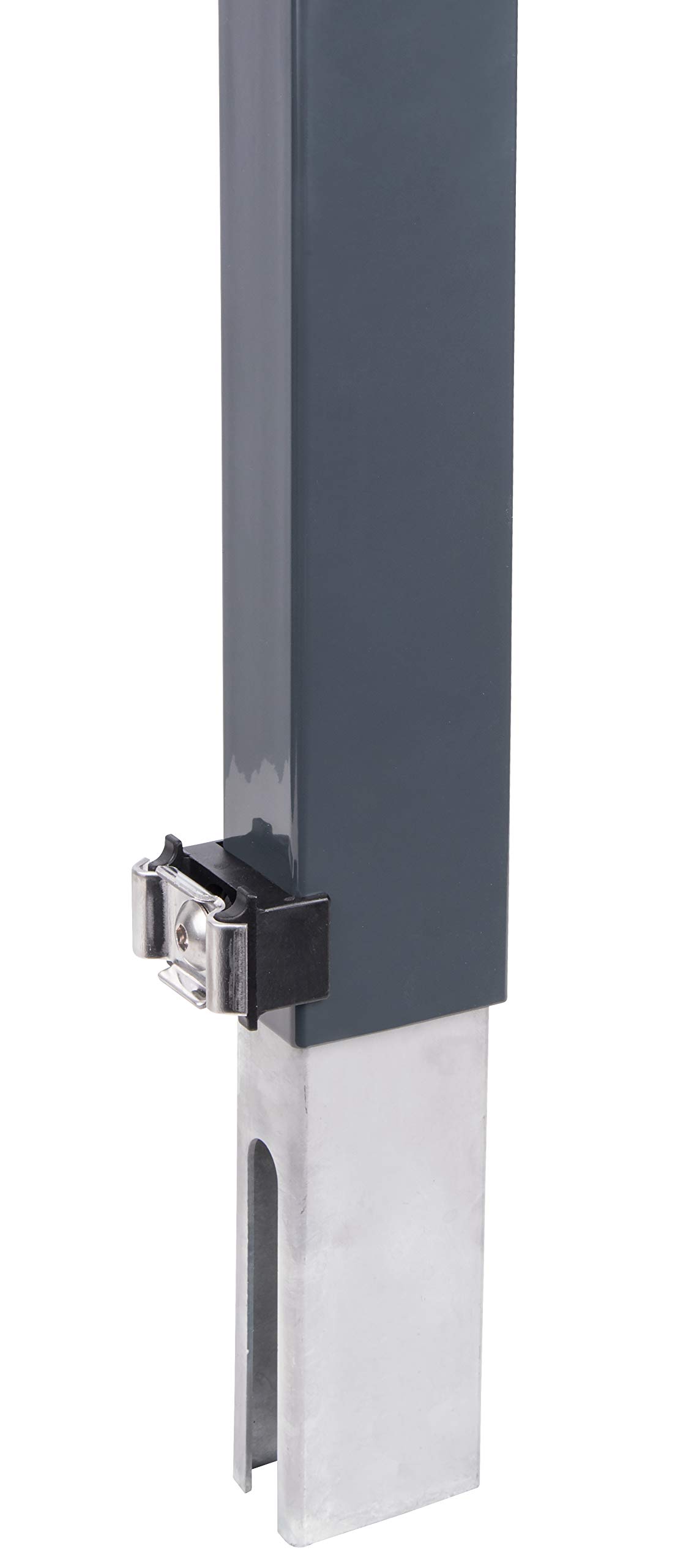 Alberts Erhard 672706 Fence Riser for Easy Raising of an Existing Double Rod Mat Fence Anthracite Height 800 mm for Posts 60 x 40 mm