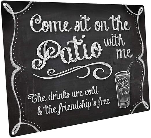 463opher Cartel De Metal Para Decorar La Pared Del Porche Patio