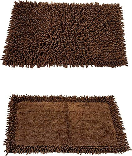 HomeFurry Bath Mat (Brown, Cotton, 40 x 60 cm)