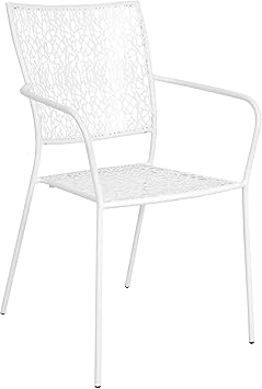 Butlers Nancy Stuhl Weisse Sitzmoglichkeit Aus Eisen Fur Garten Und Balkon Moderner Look Mit Romantischen Akzenten Amazon De Kuche Haushalt