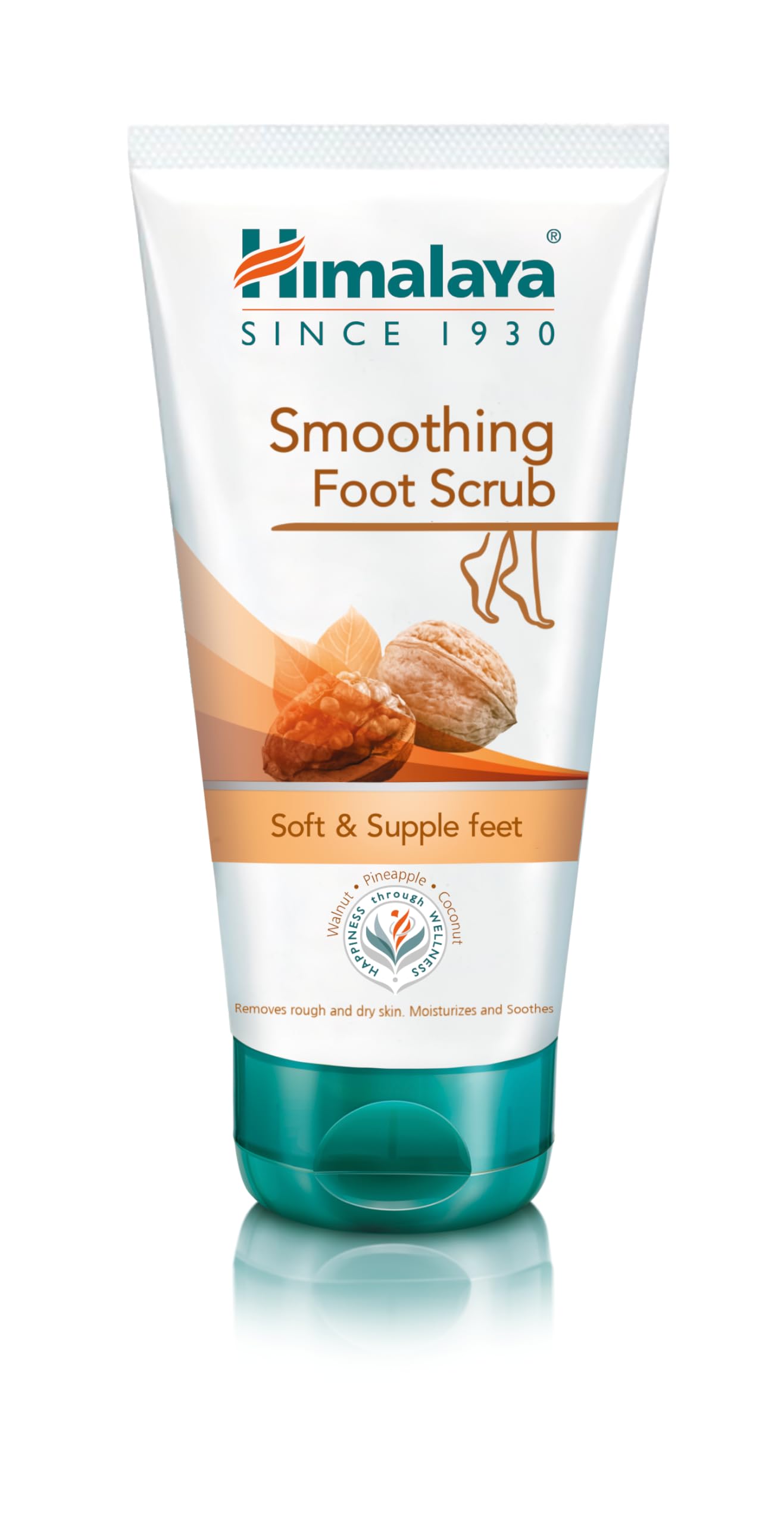 Himalaya Herbals Smoothing Foot Scrub with Walnut, Coconut, Pineapple and Aloe Vera- 150ml