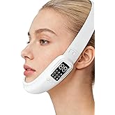 V-Face Electric Double Chin Device with 8 Modes & 15 Gear Adjustable Intensities - Intelligent V-Face Machine for Contouring Double Chin - White