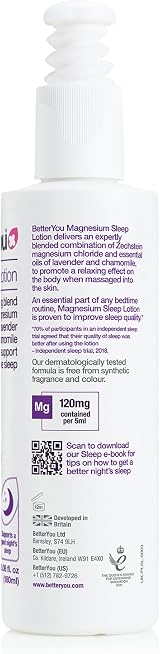 BetterYou Magnesium Sleep Lotion 180ml with Lavender & Chamomile view 7