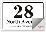 EDSG 4 x Wheelie Bin Sticker Set Personalised Numbers Design 1 view 5